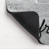 白黒フリーサンドビーチ マウスパッド (コーナー)