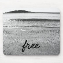 白黒フリーサンドビーチ