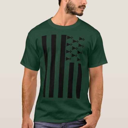 白黒フリーダムパトリオデザイン Tシャツ (正面)