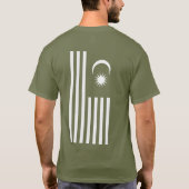 白黒フリーダムパトリオデザイン Tシャツ (裏面)