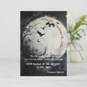 白黒フルムーンハロウィーン 招待状 (スタンド正面)