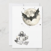 白黒フルムーンハロウィーン 招待状 (裏面)