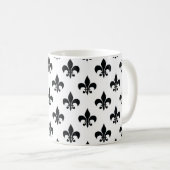白黒フルーアデリス コーヒーマグカップ (正面右)