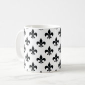白黒フルーアデリス コーヒーマグカップ (正面左)