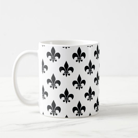 白黒フルーアデリス コーヒーマグカップ (左)