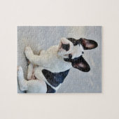 白黒フレンチ・ブルドッグ ジグソーパズル (横)