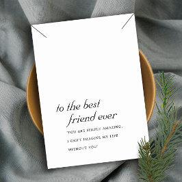 白黒フレンドギフトネックレス表示カード プレイスカード