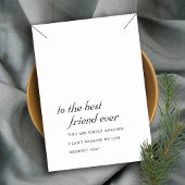 白黒フレンドギフトネックレス表示カード プレイスカード