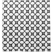 白黒フレークパターンシャワーカーテン シャワーカーテン (正面)