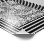 白黒フレーム縁どテンプレート写真プリント フォトプリント (角)