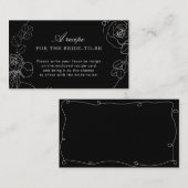 白黒フローラお願いレシピ エンクロージャーカード (正面/裏面)