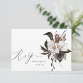 白黒フローラと食事RSVP 6 出欠カード (スタンド正面)