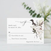 白黒フローラの食事RSVP 出欠カード (スタンド正面)