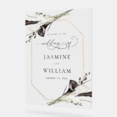 白黒フローラへようこそ2 アクリルサイン (傾斜)