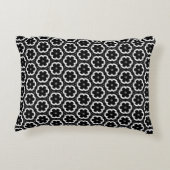 白黒フローラアクセント枕 アクセントクッション (裏面)