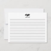 白黒フローラアクセンモダントレシピカード (裏面)