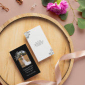 白黒フローラアーチハンドドロー写真家 名刺