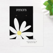 白黒フローライヤリング表示カード (デスク)