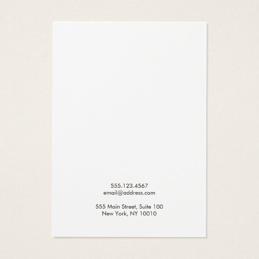 白黒フローライヤリング表示カード (裏面)