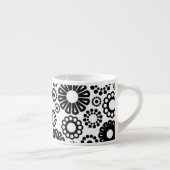 白黒フローラエスプレッソマグ エスプレッソカップ (右)