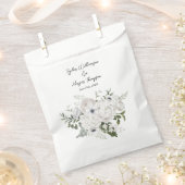 白黒フローラエレガントブーケモダン フェイバーバッグ (クリップ留めされた状態)