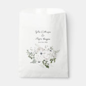 白黒フローラエレガントブーケモダン フェイバーバッグ (正面)