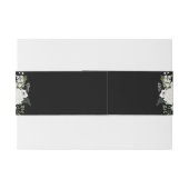 白黒フローラエレガントブーケモダン 招待状ベリーバンド (裏面例)