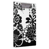 白黒フローラガーデングラフィックパターン クリップボード (右)