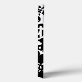 白黒フローラガーデングラフィックパターン Case-Mate iPhoneケース (裏面 / 右)