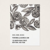 白黒フローラキーチェーンロゴ表示カード (裏面)