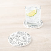 白黒フローラコースター コースター (側面)