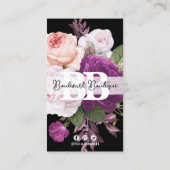 白黒フローラサービスロイヤリティ5 – スタンプパンチ 名刺 (裏面)