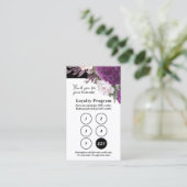 白黒フローラサービスロイヤリティ5 – スタンプパンチ 名刺 (スタンド正面)