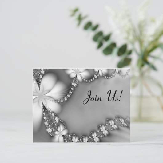 白黒フローラジュエル参加! インビテーションポストカード (スタンド正面)