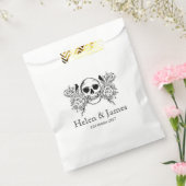 白黒フローラスカル処理バッグ フェイバーバッグ (封をした状態)