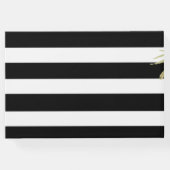 白黒フローラストライプ卒業 ゲストブック (裏面)