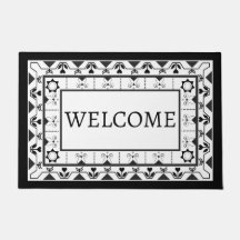 白黒フローラタイルデザインへようこそ