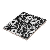 白黒フローラタイル タイル (側面)