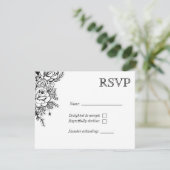 白黒フローラタトゥーRSVP 出欠カード (スタンド正面)