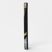 白黒フローラダマスクパターン Case-Mate iPhoneケース (裏面/左)