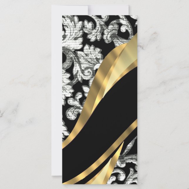 白黒フローラダマスク (正面)