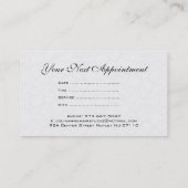 白黒フローラダマスク 予約カード (裏面)