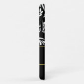 白黒フローラダマスク Case-Mate iPhoneケース (裏面/右)