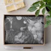 白黒フローラティッシュペーパー 薄葉紙 (ギフト)