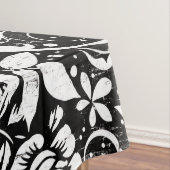 白黒フローラテーブルクロス テーブルクロス (インサイチュ)