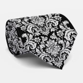 白黒フローラネクタイ ネクタイ (ロール)