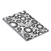 白黒フローラノートブック ノートブック (右側)