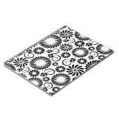 白黒フローラノートブック ノートブック (左側)