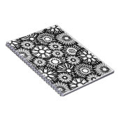 白黒フローラノートブック ノートブック (右側)