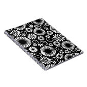 白黒フローラノートブック ノートブック (右側)